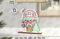 Christmas Standing Houses Laser Cut Bundle, Standing Decor Product Image 11