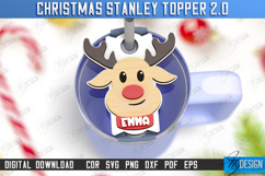 Christmas Stanley Topper Laser Cut Bundle,Stanley Name Plate Product Image 4