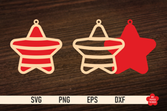 The Christmas Star Ornament SVG is great for creating wonderful decorations and to use as a gift tag.