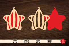 The Christmas Star Ornament SVG is great for creating wonderful decorations and to use as a gift tag.