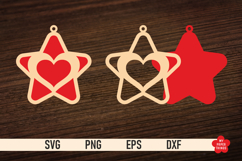 The Christmas Star Ornament SVG is great for creating wonderful decorations and to use as a gift tag.