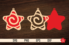 The Christmas Star Ornament SVG is great for creating wonderful decorations and to use as a gift tag.