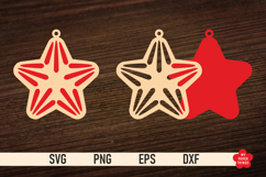 The Christmas Star Ornament SVG is great for creating wonderful decorations and to use as a gift tag.