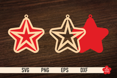 The Christmas Star Ornament SVG is great for creating wonderful decorations and to use as a gift tag.