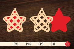 The Christmas Star Ornament SVG is great for creating wonderful decorations and to use as a gift tag.