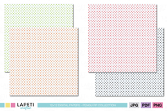 Festive star digital papers in bright colors for Christmas and winter projects.