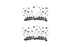 christmas starbucks 16oz hot cup tumbler wrap svg presized template for tumbler grande suitable for cricut and silhouette