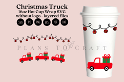 christmas starbucks 16oz hot cup tumbler wrap svg presized template for tumbler grande suitable for cricut and silhouette