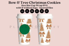 christmas starbucks 16oz hot cup tumbler wrap svg presized template for tumbler grande suitable for cricut and silhouette