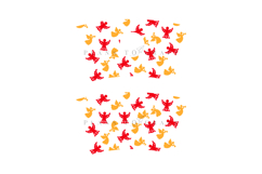 christmas starbucks 16oz hot cup tumbler wrap svg presized template for tumbler grande suitable for cricut and silhouette