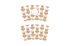 christmas starbucks 16oz hot cup tumbler wrap svg presized template for tumbler grande suitable for cricut and silhouette