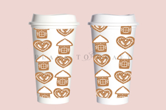 christmas starbucks 16oz hot cup tumbler wrap svg presized template for tumbler grande suitable for cricut and silhouette