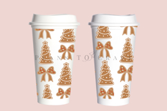 christmas starbucks 16oz hot cup tumbler wrap svg presized template for tumbler grande suitable for cricut and silhouette