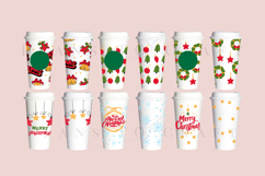 christmas starbucks 16oz hot cup tumbler wrap svg presized template for tumbler grande suitable for cricut and silhouette