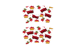 christmas starbucks 16oz hot cup tumbler wrap svg presized template for tumbler grande suitable for cricut and silhouette