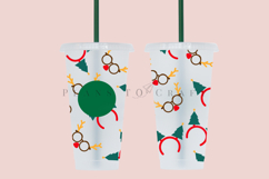 christmas starbucks 24oz cold cup tumbler wrap svg presized template for tumbler venti suitable for cutting machine or sublimation