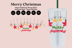 christmas starbucks 24oz cold cup tumbler wrap svg presized template for tumbler venti suitable for cutting machine or sublimation