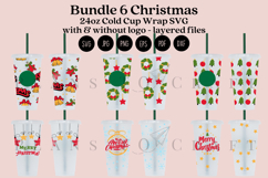 christmas starbucks 24oz cold cup tumbler wrap svg presized template for tumbler venti suitable for cutting machine or sublimation