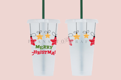 christmas starbucks 24oz cold cup tumbler wrap svg presized template for tumbler venti suitable for cutting machine or sublimation
