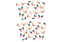 christmas starbucks 24oz cold cup tumbler wrap svg presized template for tumbler venti suitable for cutting machine or sublimation