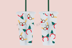 christmas starbucks 24oz cold cup tumbler wrap svg presized template for tumbler venti suitable for cutting machine or sublimation