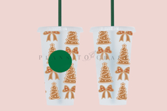 christmas starbucks 24oz cold cup tumbler wrap svg presized template for tumbler venti suitable for cutting machine or sublimation