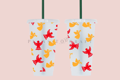 christmas starbucks 24oz cold cup tumbler wrap svg presized template for tumbler venti suitable for cutting machine or sublimation