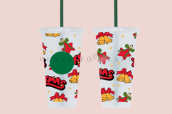 christmas starbucks 24oz cold cup tumbler wrap svg presized template for tumbler venti suitable for cutting machine or sublimation