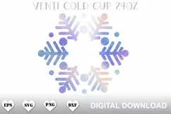 Christmas starbucks cup svg, venti cold cup svg wrap Product Image 2