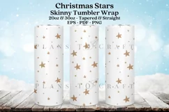 christmas stars skinny tumbler sublimation wrap with high resolution and transparant background are for 20oz and 30oz skinny tumbler