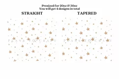 christmas stars skinny tumbler sublimation wrap with high resolution and transparant background are for 20oz and 30oz skinny tumbler
