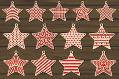 Christmas Stars SVG, Christmas Decorations Cut Files Product Image 1