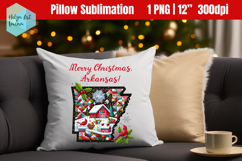 Christmas State Patchwork Sublimation, Clipart Product Image 1