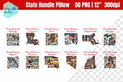 Christmas State Patchwork Sublimation, Clipart Product Image 3