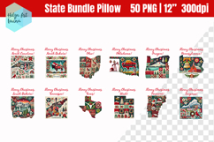 Christmas State Patchwork Sublimation, Clipart Product Image 4