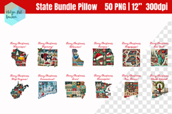 Christmas State Patchwork Sublimation, Clipart Product Image 5