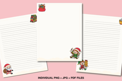 Christmas Letter Paper | Santa &amp; Elves Stationery Paper Product Image 1