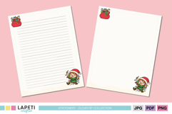 Christmas Letter Paper | Santa &amp; Elves Stationery Paper Product Image 3