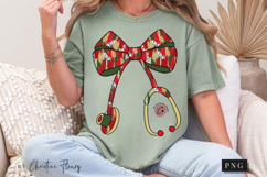 Preppy Christmas Nurse PNG Product Image 9