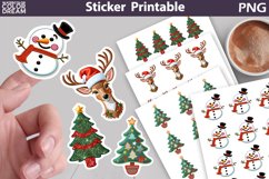 Christmas Sticker | Snowman Sticker Printable Product Image 1