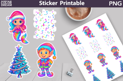 Iridescent Christmas Sticker Bundle | Christmas Characters Product Image 9