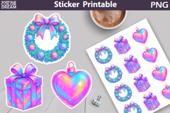 Iridescent Christmas Sticker Bundle | Christmas Characters Product Image 11