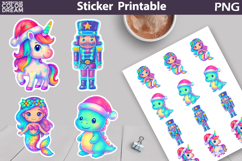 Iridescent Christmas Sticker Bundle | Christmas Characters Product Image 2