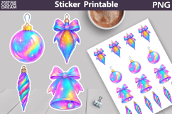 Iridescent Christmas Sticker Bundle | Christmas Characters Product Image 3