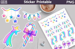 Iridescent Christmas Sticker Bundle | Christmas Characters Product Image 5