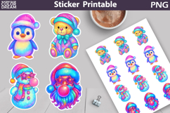 Iridescent Christmas Sticker Bundle | Christmas Characters Product Image 6