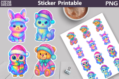 Iridescent Christmas Sticker Bundle | Christmas Characters Product Image 7