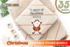 Rustic Farmhouse Christmas Sticker Bundle / Clipart / PNG Product Image 4