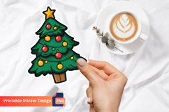 Christmas Sticker, Festive Christmas Sticker Product Image 1