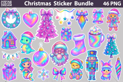 Christmas Sticker Bundle | Christmas Animals Sticker Product Image 7